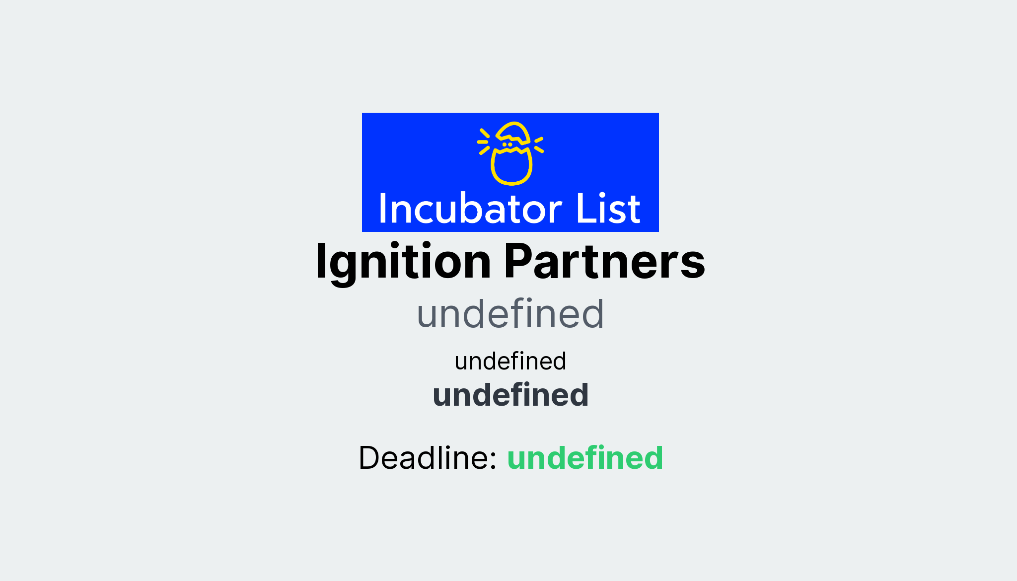 Ignition Partners Key Information